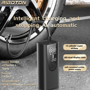 Bomba de Ar Elétrica Portátil Sem Fio para Carro com Bateria Recarregável, Inflador Digital para Pneus de Bicicleta - Product Image 3