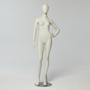 Cửa hàng thời trang trưng bày cửa sổ nữ toàn Thân Mặt trứng mờ màu be Ma Nơ Canh - Product Image 1