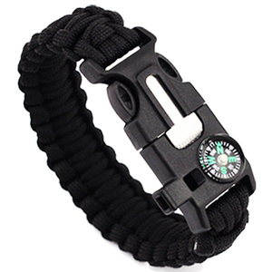 Outdoor 5 in 1 Gear <b>Kits</b> Escape Tactical Bracelets Flint Whistle Compass Scraper for Hiking Camping <b>Survival</b> Bracelet - Product Image 2