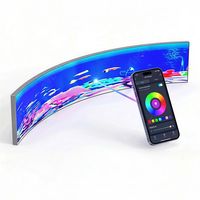 Letrero LED Flexible para Interiores, Bisel Ultra Delgado de 1 mm, P1.53 P1.86 P2 P2.5 RGB a Todo Color, Pantalla LED de Forma Personalizada para Tiendas y Centros Comerciales