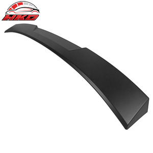 Convient pour Honda Accord 2018-2022, becquet de toit style V, non peint, noir - Product Image 4