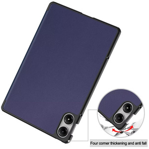 Funda Protectora Delgada de Cuero con Soporte Triple y Función de Apagado Automático para Tablet <span class=keywords><strong>Xiaomi</strong></span> Redmi <span class=keywords><strong>Pad</strong></span> 2 SE <span class=keywords><strong>5</strong></span> 6 7 Pad2 Pad6 Pad7 Pro - Product Image 4