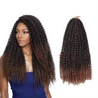 Offre Spéciale Tresses Africaines Synthétiques 14/18 Pouces Mèches Passion Twist Pré-Torsadées Crochetées Bouclées Douces et Pas Chères en Gros