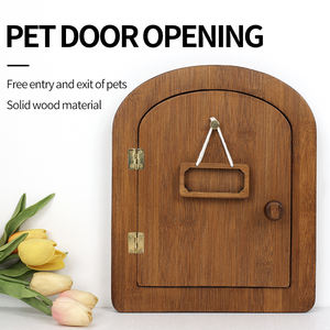 Vente en gros en usine de logo personnalisé <span class=keywords><strong>Patio</strong></span> en bois <span class=keywords><strong>porte</strong></span> coulissante pour animaux de compagnie <span class=keywords><strong>porte</strong></span> à rabat pour chat - Product Image 2