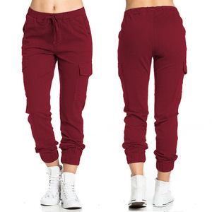 Pantalones de Lápiz para Primavera y Verano, Venta al por Mayor, Pantalones de <span class=keywords><strong>Mujer</strong></span>, Overoles con <span class=keywords><strong>M</strong></span>últiples Bolsillos y Cordón Ajustable, Pantalones Casuales - Product Image 6