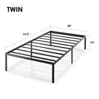 Lit d'hôtel pliable noir en acier, design moderne et classique, simple, pour chambre à coucher – Commandes en gros bienvenues