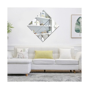 Miroir transparent durable de Chine, forme et taille personnalisées, MOQ 100 mètres carrés, pour maquillage, fitness, hôtel, salle de bain - Product Image 2