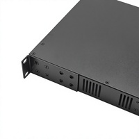 Boîtier de routeur 1U sur rack de précision personnalisé pour équipement de communication réseau, noir thermolaqué avec découpes, OEM