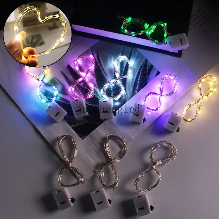 Led String Button Battery Power Fairy Light Garland for Indoor Decor Christmas Wedding Birthday Decoration