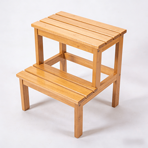 Repose-pieds pour enfants en <span class=keywords><strong>bois</strong></span> robuste réglable en hauteur Addreen pour marchepied de cuisine - Product Image 1