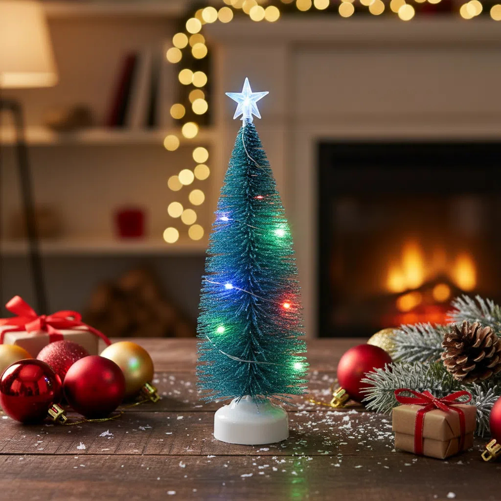 Pearl Christmas Glass Tree Topper With Snowflake, Handmade Finail