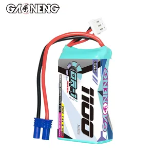 GAONENG GNB DR-1 Series 1100mAh 2S 7.4V 150C EC2 RC LiPo Battery RC Car 1/24 1/18 ECO RC Cars Losi Mini T Mini JRX2 Vehicles