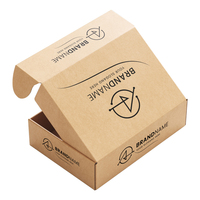 Boîte d'expédition en carton kraft recyclé de luxe à bon prix, boîte d'expédition rouge pour soins de la peau, boîte d'expédition en carton naturel doré, Kleding