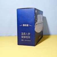 Boîtes d'emballage personnalisées en carton ondulé grand format avec laminage mat, gaufrage et doublure en mousse pour draps de lit