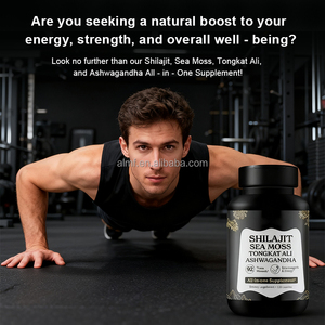 4 In 1 Antioxidant Shilajit Zeemos Ashwagandha Tongkat Ali Capsules 120 Tellen Snelle Verzending Voor Volwassenen - Product Image 3