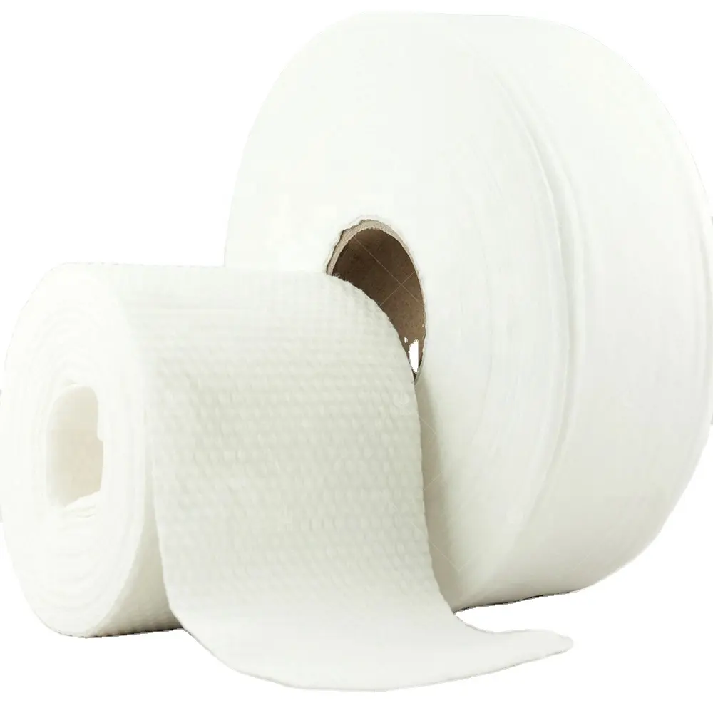 China Supply Rolls Non Woven Fabric for Wipes Viscose Polyester Embossed Fabric Manufacture