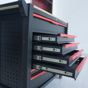 12-ngăn kéo thép bàn làm việc bằng gỗ hàng đầu công cụ lớn ngực tự động công cụ sửa chữa giỏ hàng Xe đẩy tùy chỉnh OEM nhà để xe công cụ lưu trữ - Product Image 4