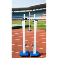 Support de saut en hauteur de compétition mobile et réglable en hauteur avec base lestée pour équipement sportif scolaire haut de gamme