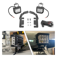 Support de montage de Pod de lumière LED de fossé de capot Compatible avec Ford Ranger 2019-2022 2 pièces