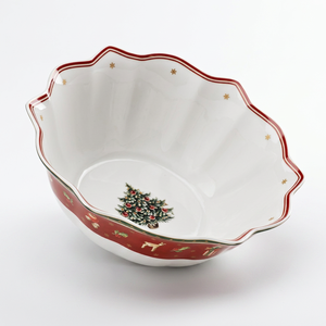 Ceramic Salad <b>Bowl</b> <b>Red</b> Business Gifts 7.5 Inch Durable - Product Image 3