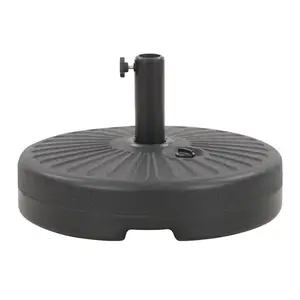 Base de sombrilla negra HDPE relleno de agua