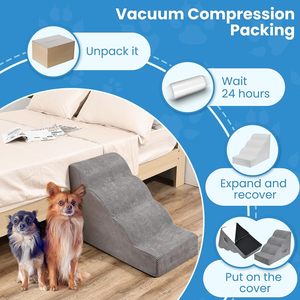 30d 19.6 Inch Hoge Trappen Voor Huisdieren Voor Kleine Honden 4 Treden Met Kleine Opstaphoek Moderne Ontwerpstijl Voor Huismeubilair In De Woonkamer - Product Image 2