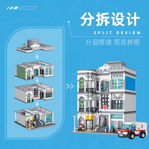 Jiexing 57024 Ensemble de blocs de construction Hôpital, plus de 800 pièces, conception modulable, jouet éducatif pour enfants de 8 à 13 ans - Product Image 3