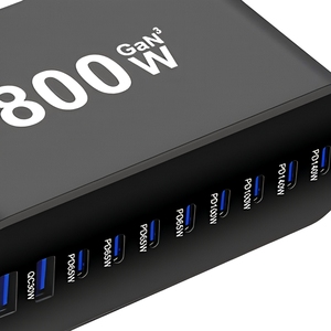 Estación de Carga de Escritorio GaN de 800W, <span class=keywords><strong>Cargador</strong></span> Rápido Multi-PD QC de 8 Puertos, QC30W PD65W PD140W, <span class=keywords><strong>Cargador</strong></span> Multidispositivo <span class=keywords><strong>para</strong></span> Laptop, <span class=keywords><strong>MacBook</strong></span> y Teléfono - Product Image 3