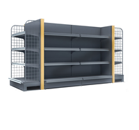 Présentoir de supermarché support publicitaire de support léger double face avec matériau métallique pour une utilisation en magasin