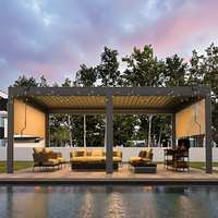 Pergola de Luxe à Prix Direct Usine avec Lames Orientables Électriques, Structure Extérieure en Aluminium pour Jardin – Offres Groupées