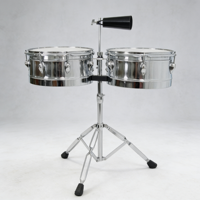 Professional Timbales Percussion Instrument With Stand and Sticks