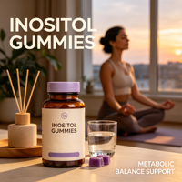 Gummies au complexe d'inositol enrichies en folate pour le bien-être des femmes