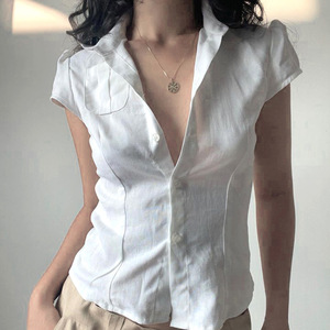 女式夏季休闲条纹衬衫 - Product Image 5