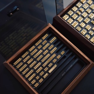 Alphabet, lettres, chiffres, symboles, 184 pièces, lettres interchangeables, tampon en laiton à fente en T pour machine à estamper à chaud - Product Image 2