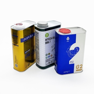 Lata Rectangular Hermética de 1L para Soldadura, Vacía, de Hojalata, con Logotipo Personalizado e Impresión Offset para Envasado de Aceite de Motor - Product Image 1