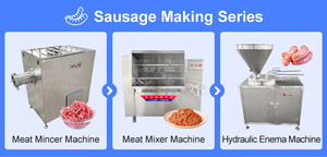 Embutidora De Chorizos 商用香肠填充机 易于操作的气压灌肠器和香肠扭绞机 - Product Image 4