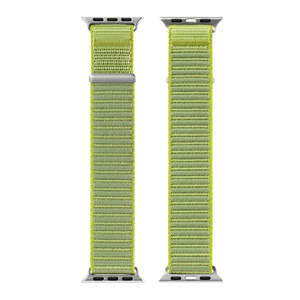 Bracelet de montre en nylon tissé élastique pour Apple Watch avec fermeture magnétique et style sport à boucle et crochets, bracelet de montre portable - Product Image 5