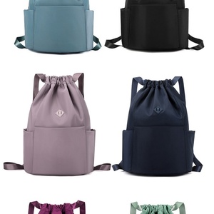 Sac à dos de sport décontracté unisexe 2025 avec logo personnalisé, en nylon et polyester imperméable, sac à cordon pour le fitness et les activités de plein air - Product Image 6