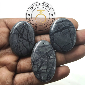 Pierres précieuses naturelles pour la fabrication de bijoux, vente en gros de cristaux de jaspe en vrac, prêts à être expédiés, 100% authentiques, cabochons de jaspe Picasso - Product Image 3