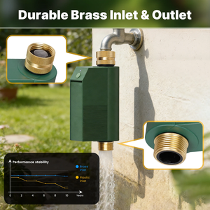 ตัวควบคุมวาล์วน้ำอัจฉริยะ Tuya WiFi พร้อมวาล์วทองเหลืองสำหรับทางเข้าและทางออก มาตรฐานกันน้ำ IP65 ควบคุมผ่านแอพและสั่งงานด้วยเสียง ใช้งานร่วมกับ <span class=keywords><strong>Alexa</strong></span> และ Google - Product Image 3