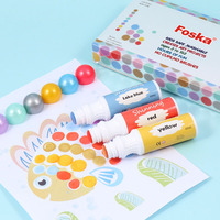 Marqueur de peinture à points scintillants lavable, sans acide et non toxique, en 8 couleurs assorties, pour les tout-petits, pour une création artistique sans dégâts