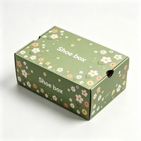 Boîte à chaussures pliable personnalisée avec logo, en carton ondulé, finition mate, pour fabricant de boîtes à chaussures, boîtes à chaussures en carton simple et bon marché