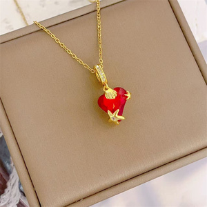 Collana con ciondolo in acciaio inossidabile Chic di natale con atmosfera festiva per regali di festa e abbigliamento quotidiano - Product Image 5