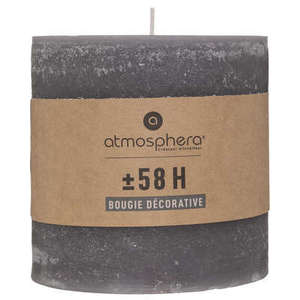 Candela Rotonda OLIA Grigio Scuro D 10 X H 10CM - Product Image 1