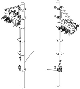 Interruptor de Corte de Carga SF6 Inteligente para Montaje en Poste, para Exteriores, FLW34-12/40.5kV - Product Image 3