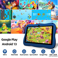 Tablette pour enfants K7 Pro, 7 pouces, WiFi, Android 13, tablette éducative pour enfants, fournie par l'usine Pritom