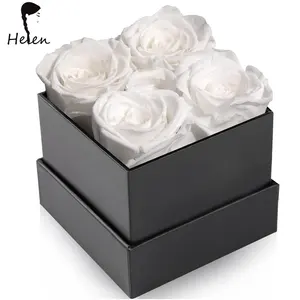Rose préservée, cadeaux pour elle, cadeaux pour maman/petite amie/épouse/grand-mère, Noël, anniversaire, Saint Valentin-Rose blanche, vente en gros