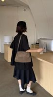 EMG7672 Sac fourre-tout tendance personnalisé en cuir véritable de luxe pour femme – Sac à bandoulière souple en cuir de créateur