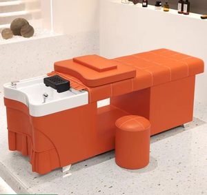 Sillón de Peluquería con Lavabo de Cerámica y Cama de Masaje para Lavado de Cabello - Product Image 2
