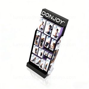 Support d'affichage en métal durable sur pied avec crochets, support de rangement pour équipement de gym et articles de sport pour suspendre des produits - Product Image 5